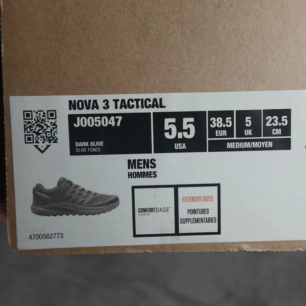 New Merrell Size 5.5 Nova 3 Tactical Mens w/ Original Box
